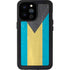 Bahamas Flag Distressed iPhone 14 Pro Max Waterproof Case